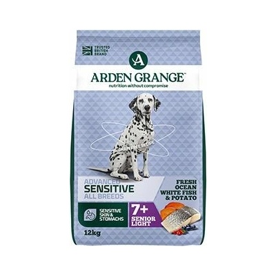 Arden Grange Grain Free Dog Senior Sen.Light O.W.Fish & Potato 2 x 12 kg