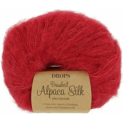 Drops Brushed Alpaca Silk 07 červeno růžová