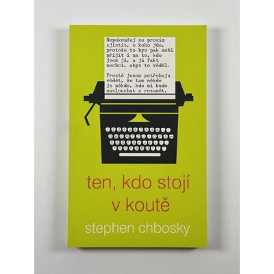 Ten, kdo stojí v koutě - Chbosky Stephen