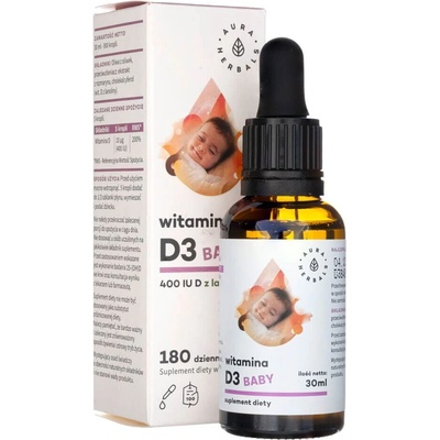 Aura Herbals Vitamin D3 Baby kapky 400 IU 30 ml