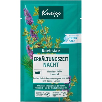 KNEIPP Soľ do kúpeľa Erkaltungzeit Nacht Tymián Levanduľa 60 g
