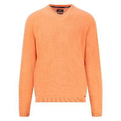 Блуза Fynch hatton Air Cotton v neck sweater - Orange (Sunny Orange)