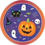 Amscan Хартиени чинии - Halloween Friends 23 см 8 бр
