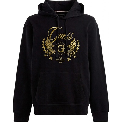 GUESS ROY FLEECE BLING GUESS HOODIE M3RQ01K9YH1-JBLK čierna