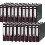 Leitz quality folders, pack of 20, the original, DIN A4 narrow file folder, 5 cm wide, cloud marble paper, recycled folder, Blue Angel, with 180° mechanics, highest stability, brown, 10505075 - 10505075-20 