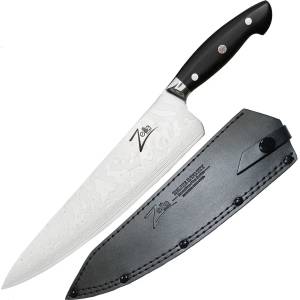 Zelite Executive-Plus серия, 10" кухненски нож, 61 HRC дамаска стомана (EP-CF10-AS10) (EP-CF10-AS10)