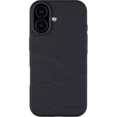 Tactical iPhone 17 TACTICAL MAGFORCE BEAVER силиконов калъф за телефон с вътрешна част от микрофибърна плюшена материя, топографски мотив, ЧЕРЕН (57983126344)