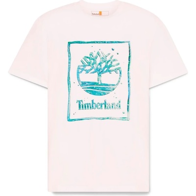 Timberland Мъжка тениска Timberland Water Stack Logo S/S Tee T-shirt - White - размер XL (216-8627-0314)