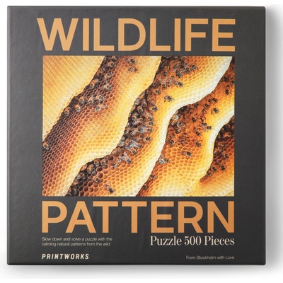 Printworks Пъзел WILDIFE PATTERNS ПЧЕЛА Printworks, 500 части (PRPW00519)