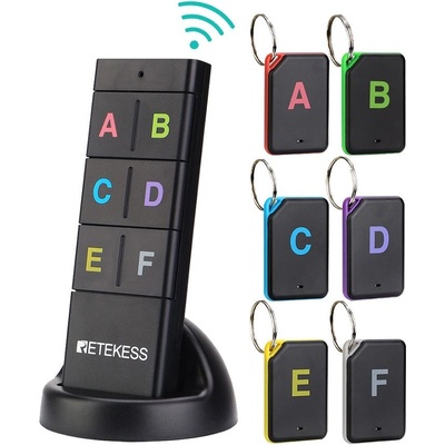 Безжична система за търсене на ключове Retekess TH104, 6 локатора (Retekess TH104)