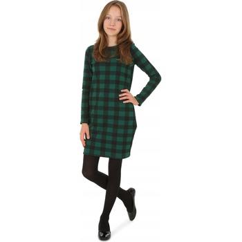 Fashionkids dievčenské karované šaty KLÁRKA červená