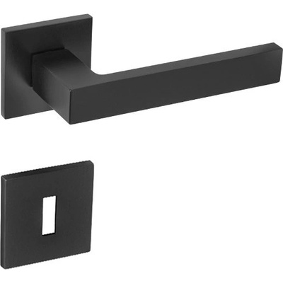 MPkovania TI - SQUARE - HR 2275Q 5S, kľučka/kľučka – WC – Čierna matná
