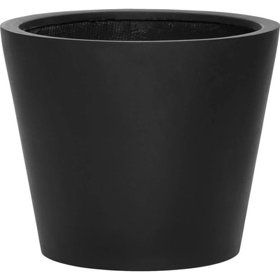 PotteryPots Kvetináč Bucket, čierný 35 x 40 cm