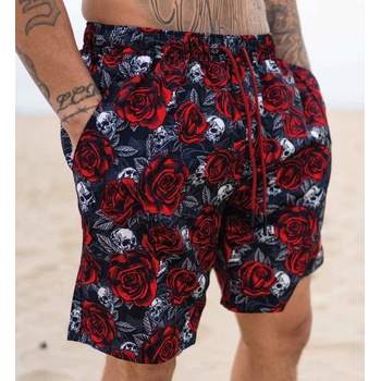 SULLEN Мъжки къси панталони (бански) sullen - rose garden e-waist - black - scm7150_bk