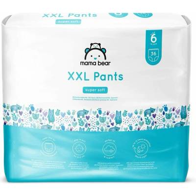 Mama Bear XXL s motivem medvídků 6 18–30 kg 72 ks