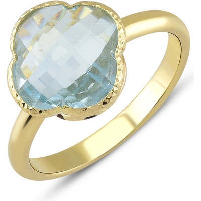 Lillian Vassago Zlatý prsten s modrým topazem LLV22 GR035YT