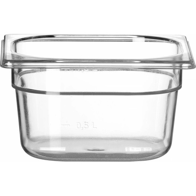 Nádoba GN 1/6, HENDI, Profi Line, GN 1/6, 1,6 l, Priehľadná, 176 × 162 × 100 mm | 861721