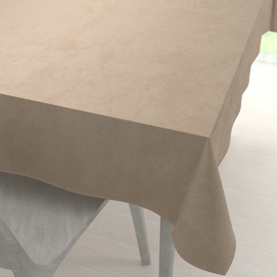 Biante Veľký zamatový obdĺžnikový obrus Velvet Premium SVP-042 Béžovohnedý 240x280 cm