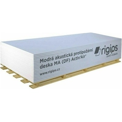 Sádrokarton MA DF modrá akustic 12,5x1250x2000 mm Activ Air Rigips