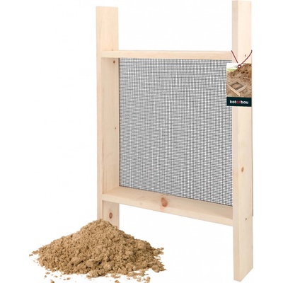 Stavebné sito na štrk piesok maltu drevené 4x4 mm