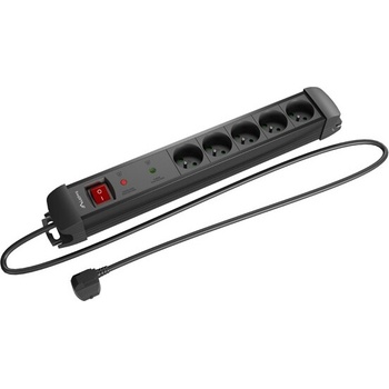 Lanberg 5 Plug 1,5 m Switch (SP1-05E-0150-BK)