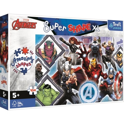 TREFL Super Shape XL Avengers 104 dílků
