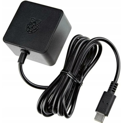 Napájecí zdroj Raspberry Pi 5 USB-C 27W 5.1V 5A Oficiální Černý – Zboží Živě