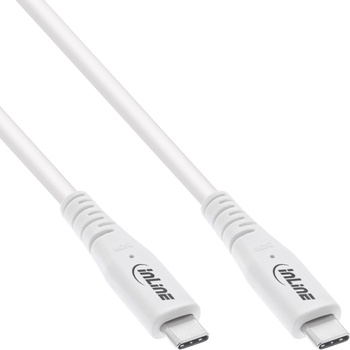 InLine 35904W USB кабел USB4 Gen 3x2 1, 5 м USB C Бяла (35904W)