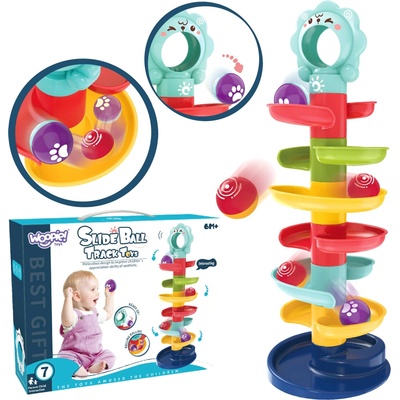 WOOPIE Coulodrom Ball Track Set Spiral + 2 loptičky