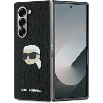 KARL LAGERFELD Saffiano Monogram Head Pin Case за Samsung Galaxy Z Fold 6 - черен (3666339322540)
