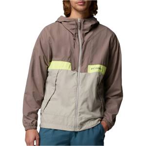 Columbia Мъжко ветрозащитно яке Columbia Spire Valley Hooded Windbreaker Windproof jacket - Iron / Flint Grey / Neon Light (018-0320-0612)