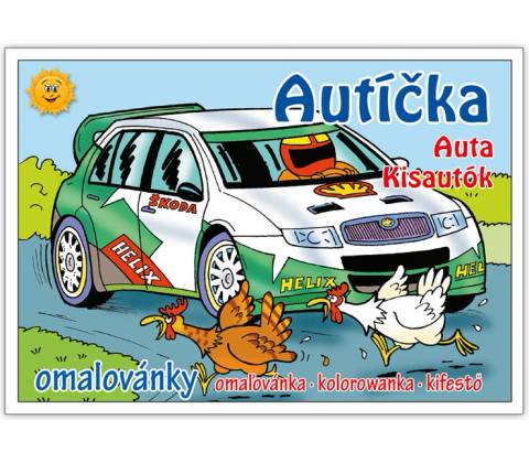 Autíčka omaľovánka