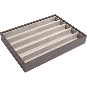 Stackers Ковчеже за бижута Stackers петкамерна cлassic кадифено сиво (73779)