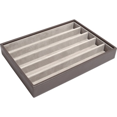 Stackers Ковчеже за бижута Stackers петкамерна cлassic кадифено сиво (73779)