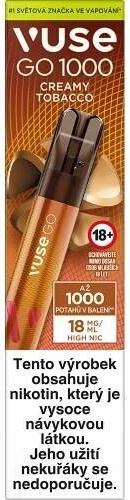 Vuse GO 1000 Pen Creamy Tobacco 18 mg 1000 pothnut od 187 K - Heureka.cz