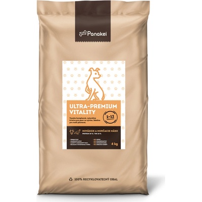 Panakei pro štěňata malá plemena Hovězí a Krůtí 4 kg