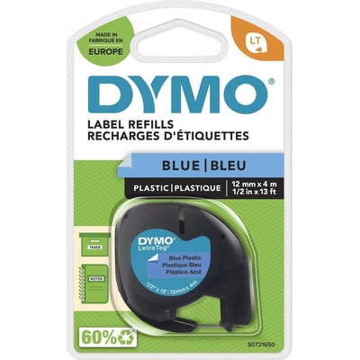 Dymo LetraTag páska plastová 12mm x 4m, modrá, 59426, S0721650
