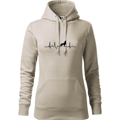 Vlk ekg mikina dámská Cape s kapucí Ledově šedá – Zbozi.Blesk.cz