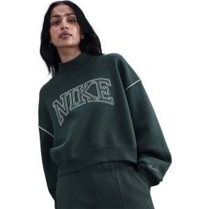 Nike Блуза w nsw phnx flc logo mock neck