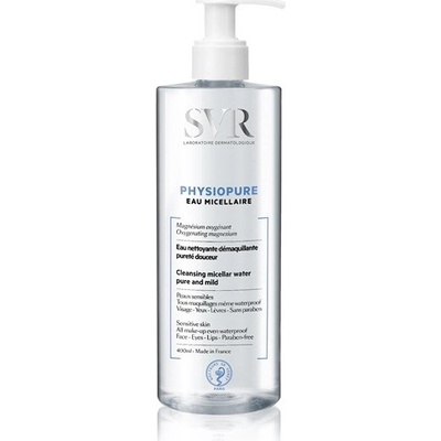 SVR Physiopure jemná čistiaca micelárna voda na tvár a očné okolie All Make-up Even Waterproof 400 ml