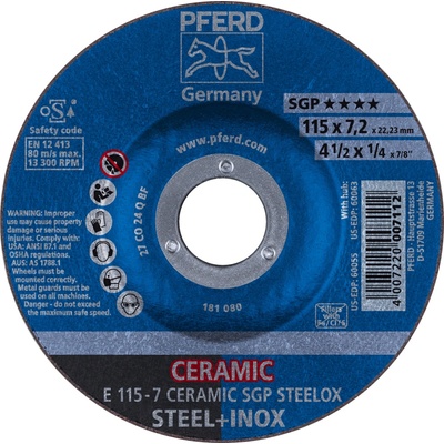 Pferd Brúsny kotúč 115 x 7,2 x 22,23 mm 4007220007112