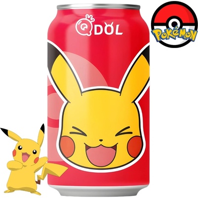 QDol Pokemon Strawberry Pikachu Sparkling Water 330 ml