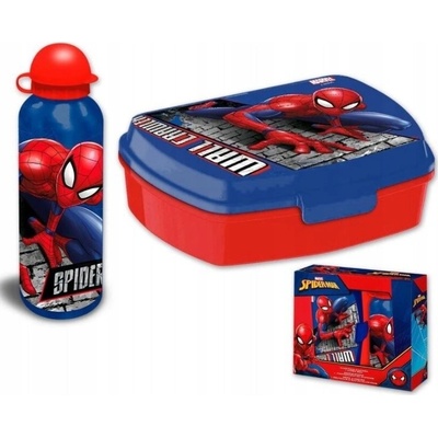 Kids Licensing Set box na desiatu + fľaša Spiderman