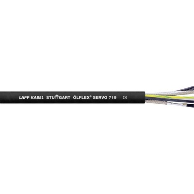 Lapp ÖLFLEX® SERVO 719 1020061/500 servo kábel 5 G 1.5 mm² + 2 x 0.75 mm², 500 m, čierna