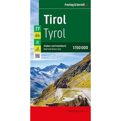 Tyrolsko 1:150 000 / automapa + volnočasová mapa