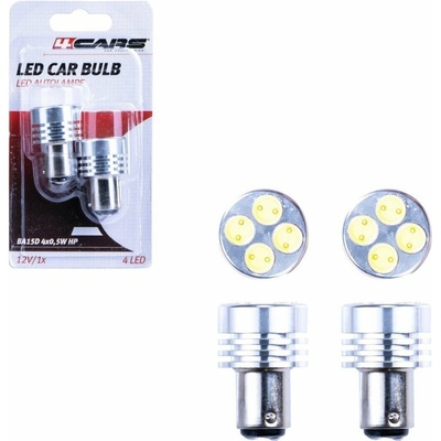 4Cars LED žiarovky HQ BA15S/BA15D 4X0.5W HP white 2 ks 96870