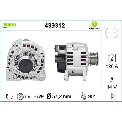 VALEO Alternátor VALEO 439312