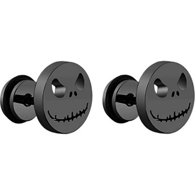 Solla Unisex náušnice Shadow Smile so zlatým motívom lebky CH-UNI-NA6/ZLA Čierna