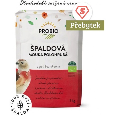 Bioharmonie Špaldová mouka bílá polohrubá 1kg