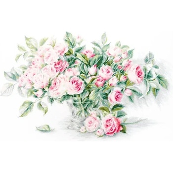 Luca-S Букет от розови рози - гоблен със схема bl22866